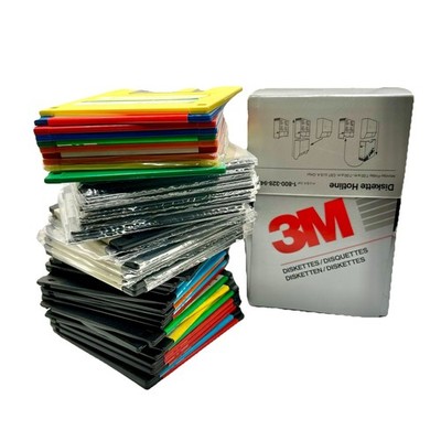 3.5'' Used Floppy Disks Lot Of 55 Utilities 3m TDK Not Tested