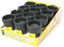 K005029 Butt Bucket Ashtray, Large, Black