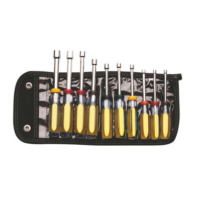 Wright Tool 9214 Nut Driver Set 10-Pieces in Pouch Sizes Range 3/16'' - 9/16''
