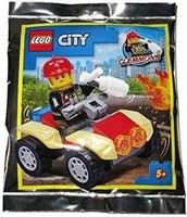 Lego City Clemmons Feuerwehrmann Mit Feuer Quad Folienpackung Set 952009