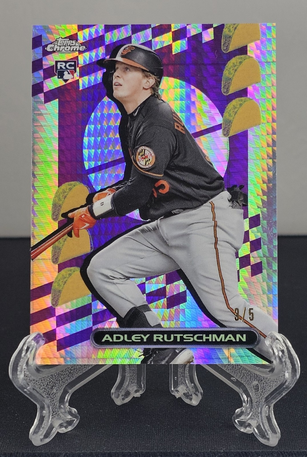 Adley Rutschman 2023 Topps Chrome TACOFRACTOR 3/5 RC ROOKIE *Rare* #TF-19