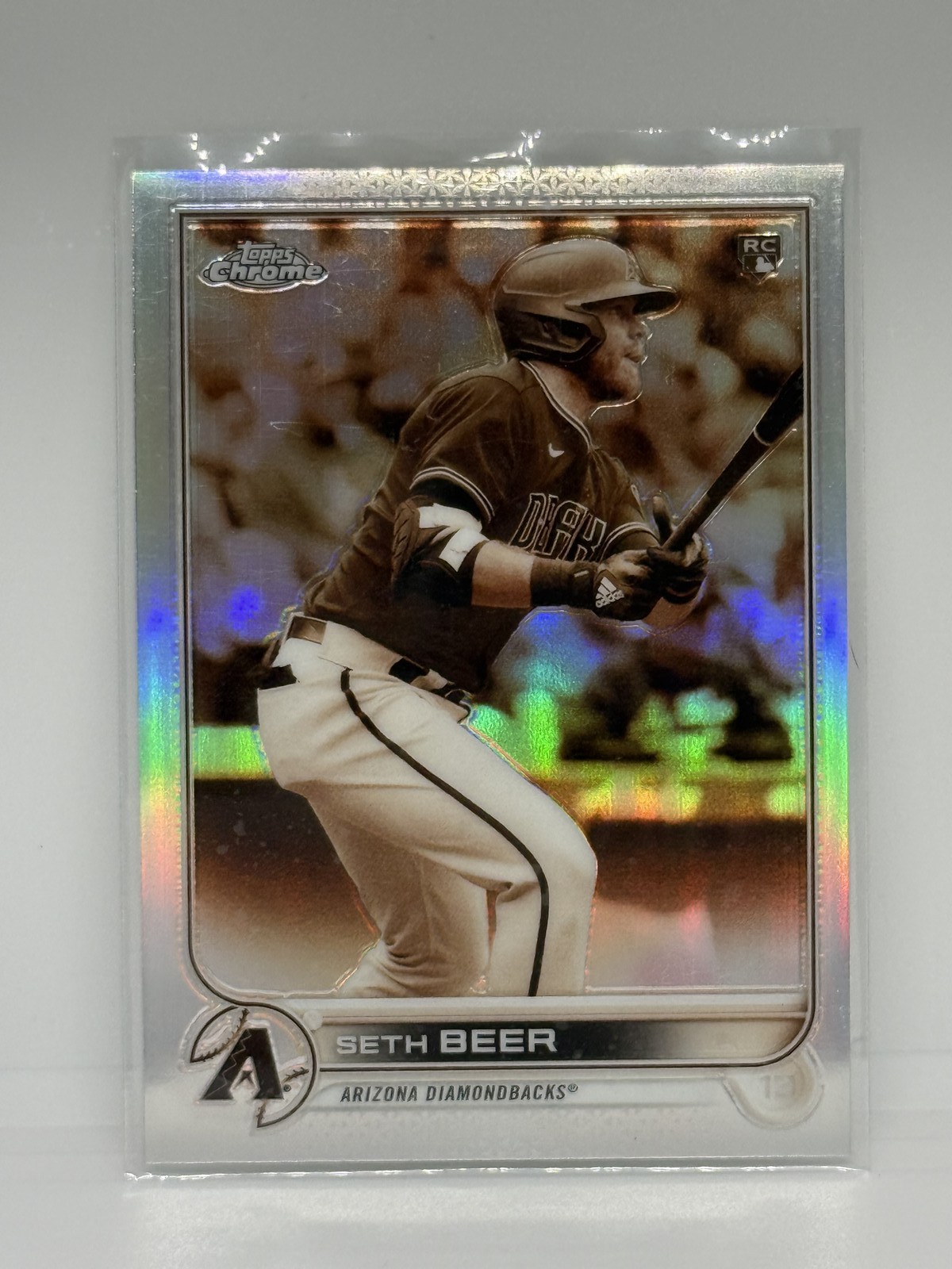 2022 Topps Chrome #186 Seth Beer Negative Refractor