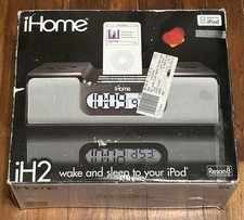 iHome iH2 iPod Docking Station Alarm Clock AM/FM Radio New In Box 2007 Model