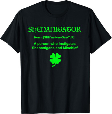Shenanigator Four Leaf Clover Saint Patrick Day Gift Unisex T-Shirt