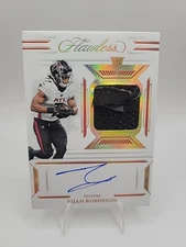 2023 Panini Flawless Bijan Robinson Signature Gloves Relic RC Auto #/25 