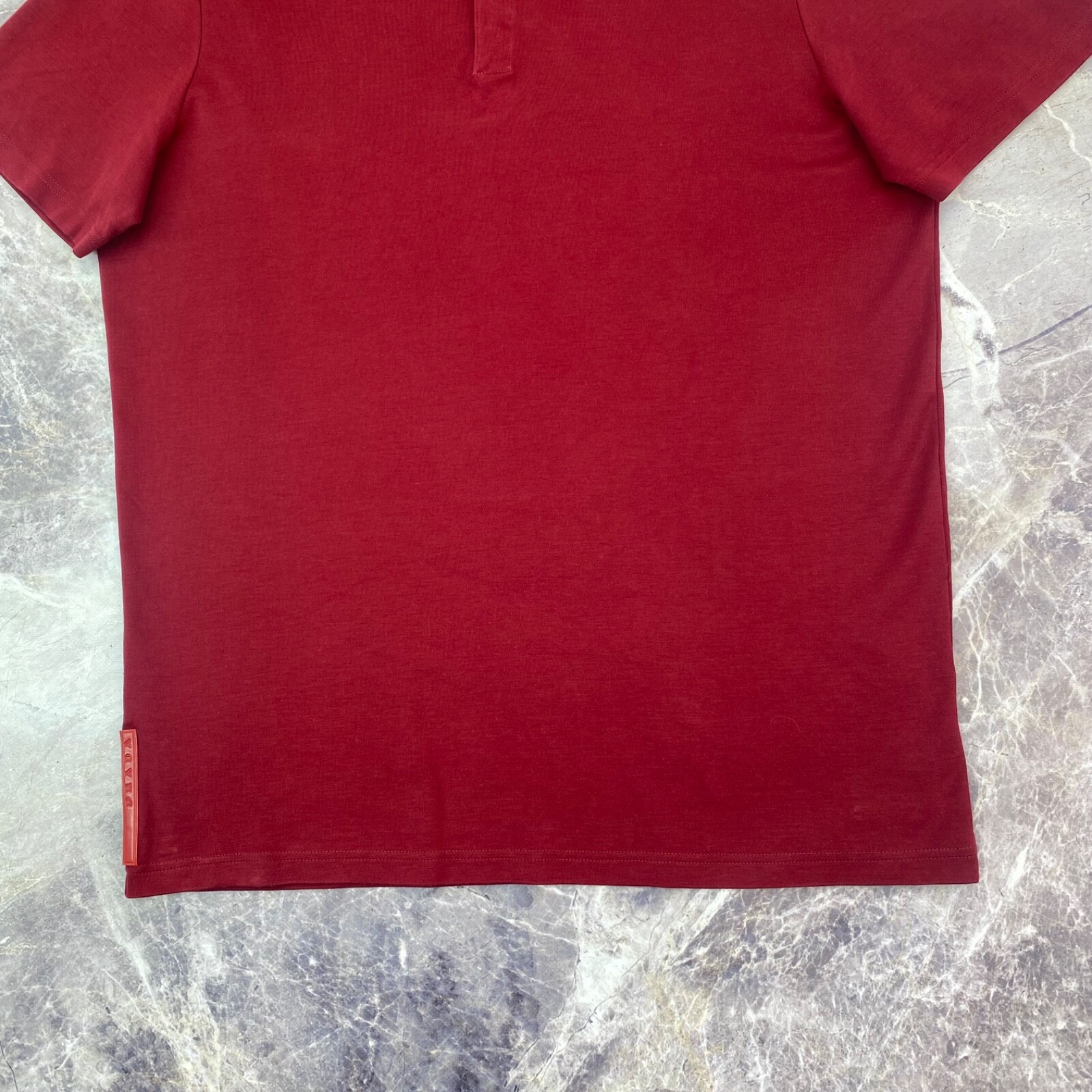 Prada Polo Red Label T shirt Red Tab Logo Mens L Luxury Old money thumbnail 13