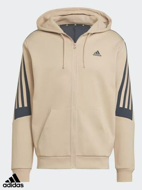 Adidas Singapore Adidas Originals 3-stripes Overhead Hoodie Beige