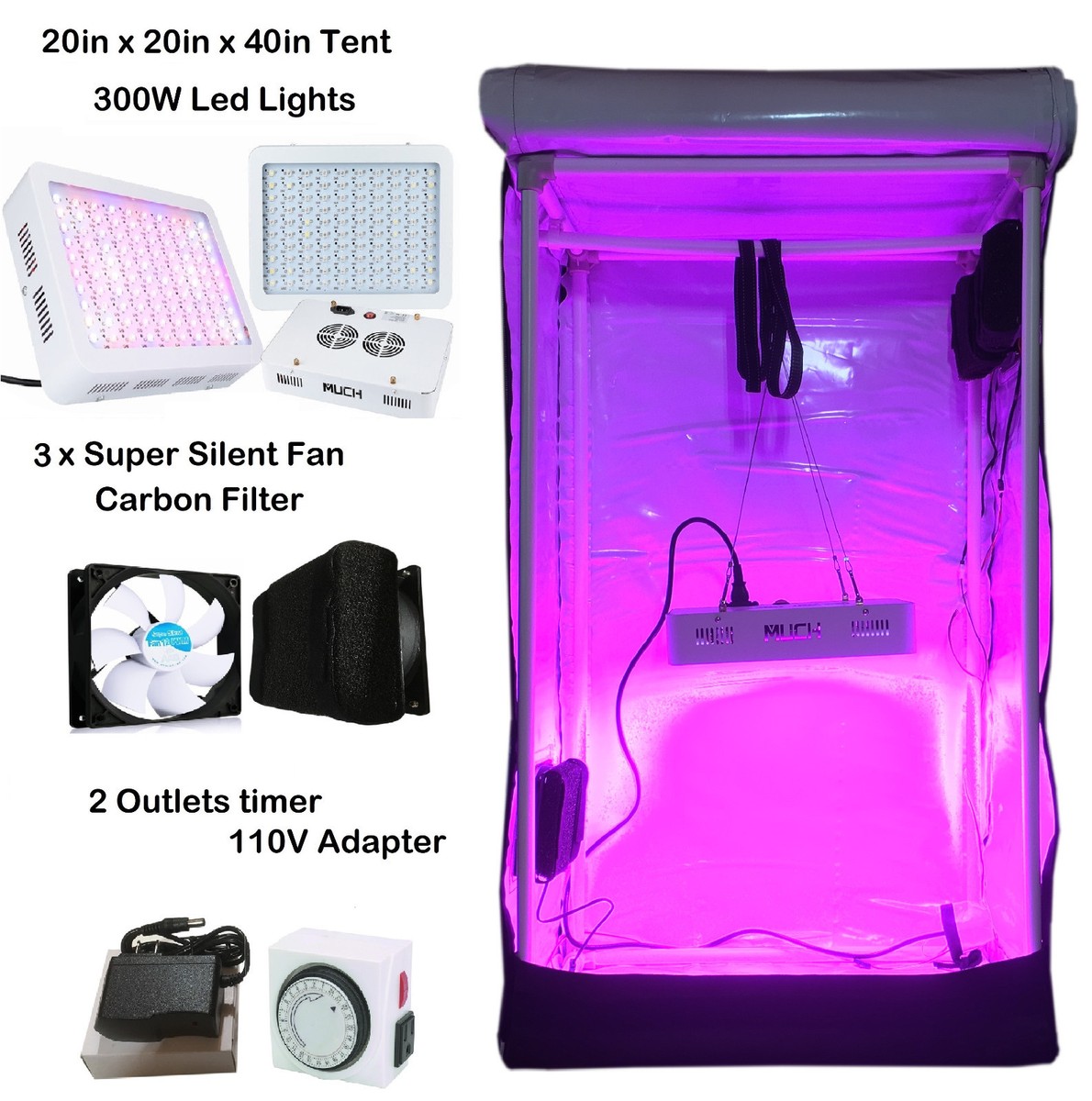 spil Flåde indre 600W Led Grow Lights + Reflective Hydroponics GrowBox Tent Kit 20"x20"x40" White | eBay spil Flåde indre 600W Led Grow Lights + Reflective Hydroponics GrowBox Tent Kit 20"x20"x40" White | eBay