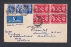 UK SCOTLAND 1951 ‘FESTIVAL OF BRITAIN’ FIRST DAY COVER AYR TO HAMILTON AUSTRALIA