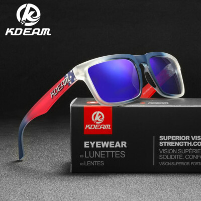 KDEAM Square Polarized Sunglasses – UV400, Anti-Reflective Driving & Sports Shades