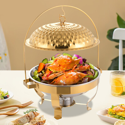 Diamond Hanging Lid Stove with Alcohol Burner - 8L Chafing Dish