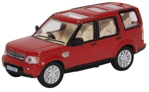 Oxford Diecast 76DIS005 Land Rover Discovery 4 Red OO Gauge