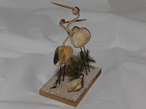 Shell crane doll Ornament / Ise in Mie Japan - Picture 7 of 13
