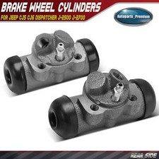 2x Cilindro de rueda de freno de tambor lateral trasero para Jeep CJ5 CJ6 Despachador J-2500 J-2700