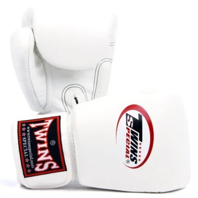Boxing Gloves Twins Special BGVL3 White Muay Thai Style
