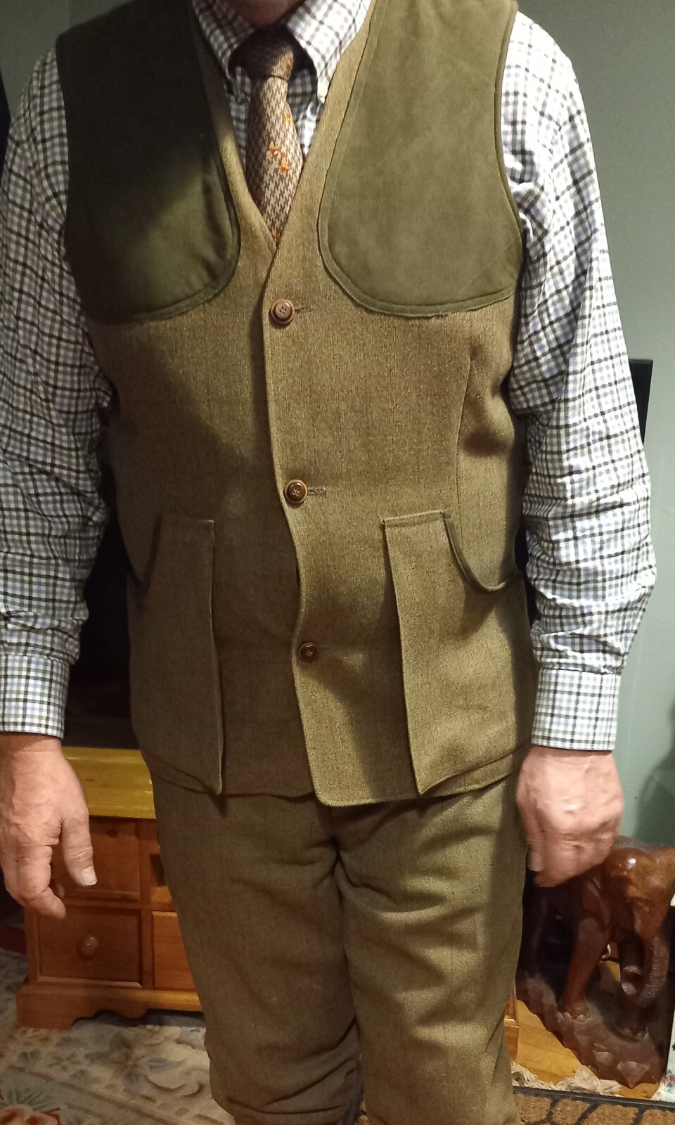 Laksen Tweed Shooting Suit Gortex Lined Waterproof eBay