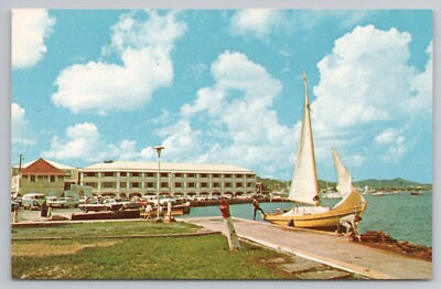 #ad Christiansted#x27;s Colorful Water Front in Saint Croix U.S. Virgin Islands Postcard $5.75