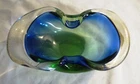 VINTAGE MURANO GLASS SOMMERSO BOWL ASHTRAY
