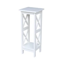 IC International Concepts Plant Stand, 30 inch, Beach White