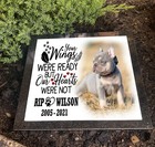 Granite headstone for pets, Flat grave marker, Personalised photo plaque.