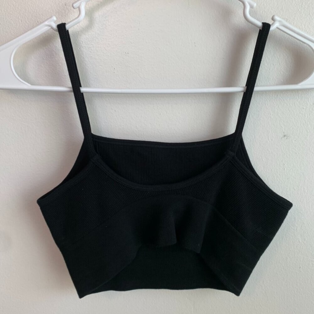 Fabletics Black Cloud Seamless Midi Bralette - image 2