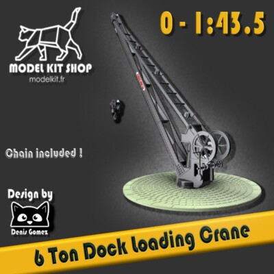 1:43.5 ( Spur 0) - Bahnsteigkran 6 Tonnen von modelkit.fr
