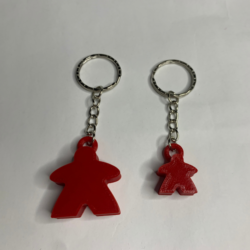 Schlüsselanhänger 3D-gedruckt Meeple - 40 Farben verfügbar - 2 Größen - Meeple Geschenk - Bild 35 von 49