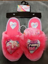 Jojo Siwa Girls Pink Dream Crazy Big Slipper Slides Toddler/Youth 13/1 w/ Hanger