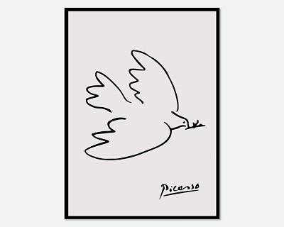 ピカソ　DOVE of Peace アートポスター アートポスター Pablo Picasso（パブロ ピカソ）Dove of Peace