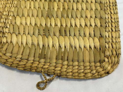 Woven Placemats Set Natural Straw Wicker Rattan Boho Farmhouse MCM Decoration - Picture 3 of 11