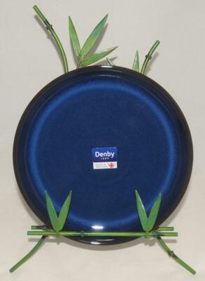 Denby ~ Imperial Blue - 10'' Dinner Coupe Plate *Made in England *BRAND NEW!
