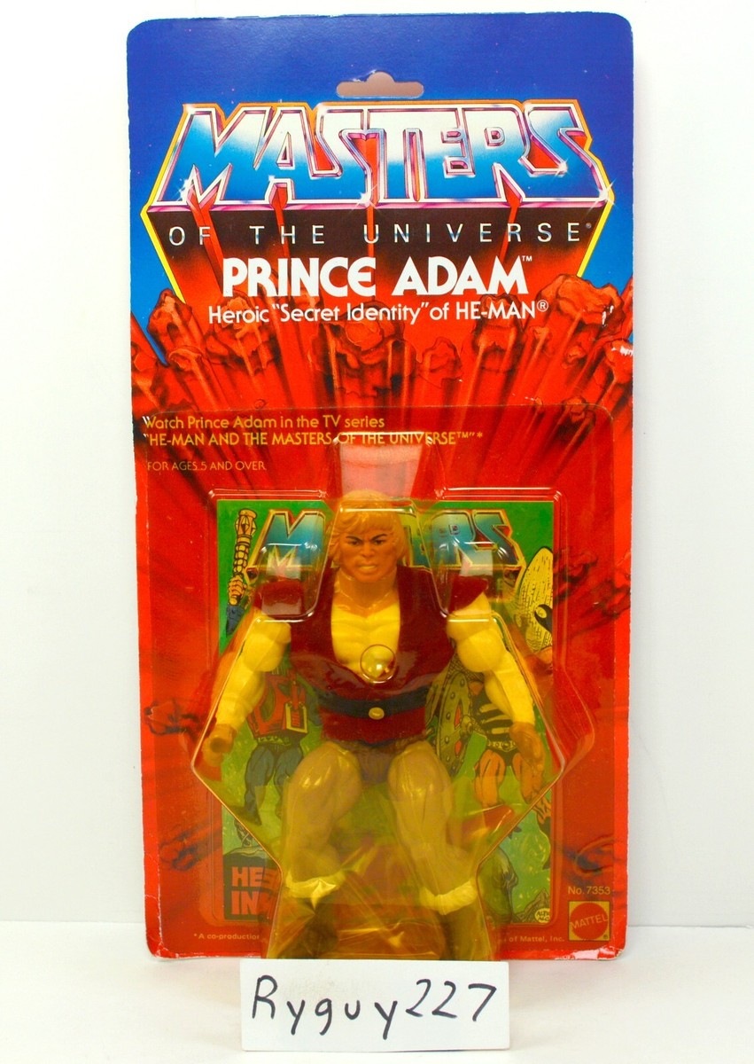 MOTU, Prince Adam, Masters of the Universe, MOC, carded, He-Man