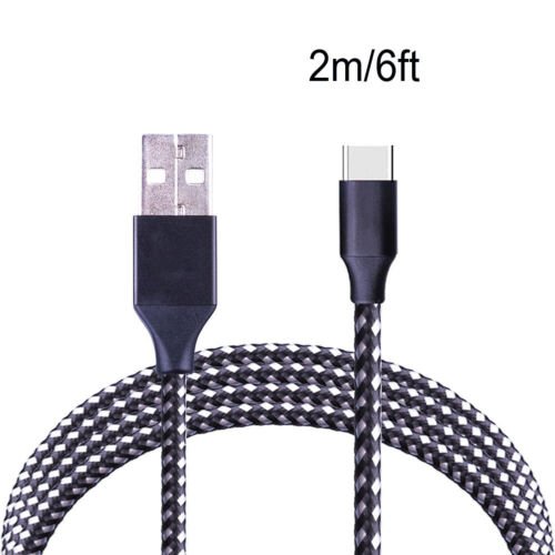 Câble de chargeur USB C Type-C tressé 3/6/10 pieds de long - Photo 8 sur 13