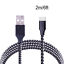 miniature 8  - Braided USB C Type-C Fast Charging Data SYNC Charger Cable Cord 3/6/10FT LONG 