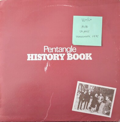Pentangle History Book Vinyl Record VG+/G+ TRASAM23 1972 