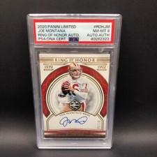 2020 Panini Limited - Ring of Honor Autographs Joe Montana 1/10 (AU) POP 1