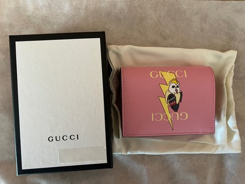 Authentic Gucci Bananya Limited Edition Pink Bifold Wallet New In Box