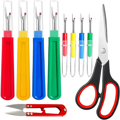 10 Pcs Sewing Seam Rippers, 4 Big and 4 Small Handy Stitch Ripper Sewing Tools w