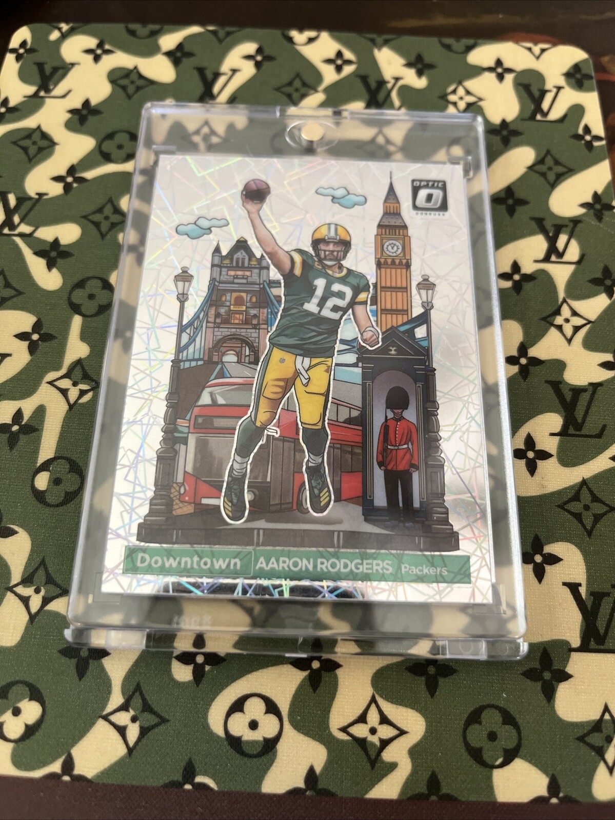 2023 Donruss Optic AARON RODGERS International Downtown Case Hit SSP