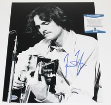 SINGER JAMES TAYLOR SIGNED AUTHENTIC 11x14 PHOTO 3 JT BECKETT BAS COA PROOF