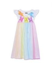 Easter Peeps Rainbow Girls Nightgown Dress Pajama Size 3T NWT