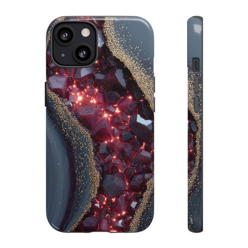 Ruby Geode Gray Marble Crystal - Phone Ink Case for iPhone, Galaxy, Pixel - 第 92/281 張圖片