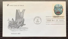 FIRST  DAY OF  ISSUE  INDIAN ART  USA 15c SEP 25 1980