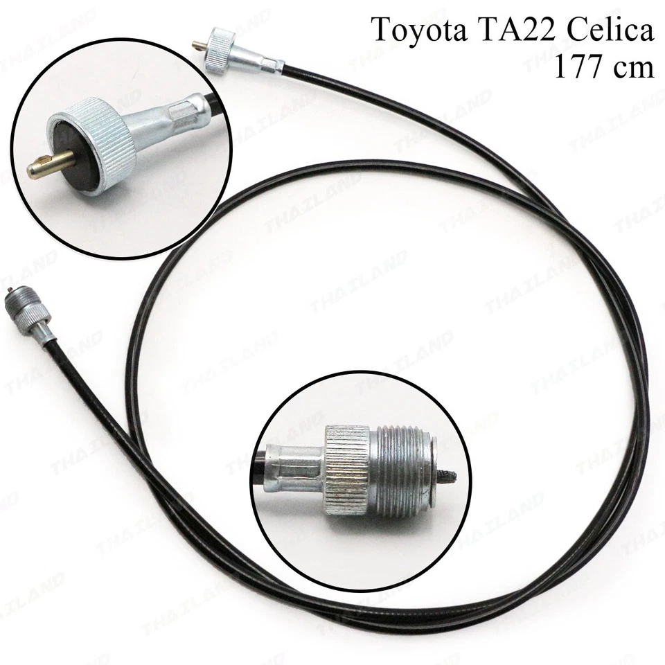 Fits Toyota Celica TA20 22 RA24 35 1970 74 Speedometer Cable Speedo Black - Imagem 3 de 4