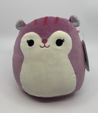 Squishmallows Wildlife Squad Allina The Purple Squirrel With Fuzzy Tail 8" NWT