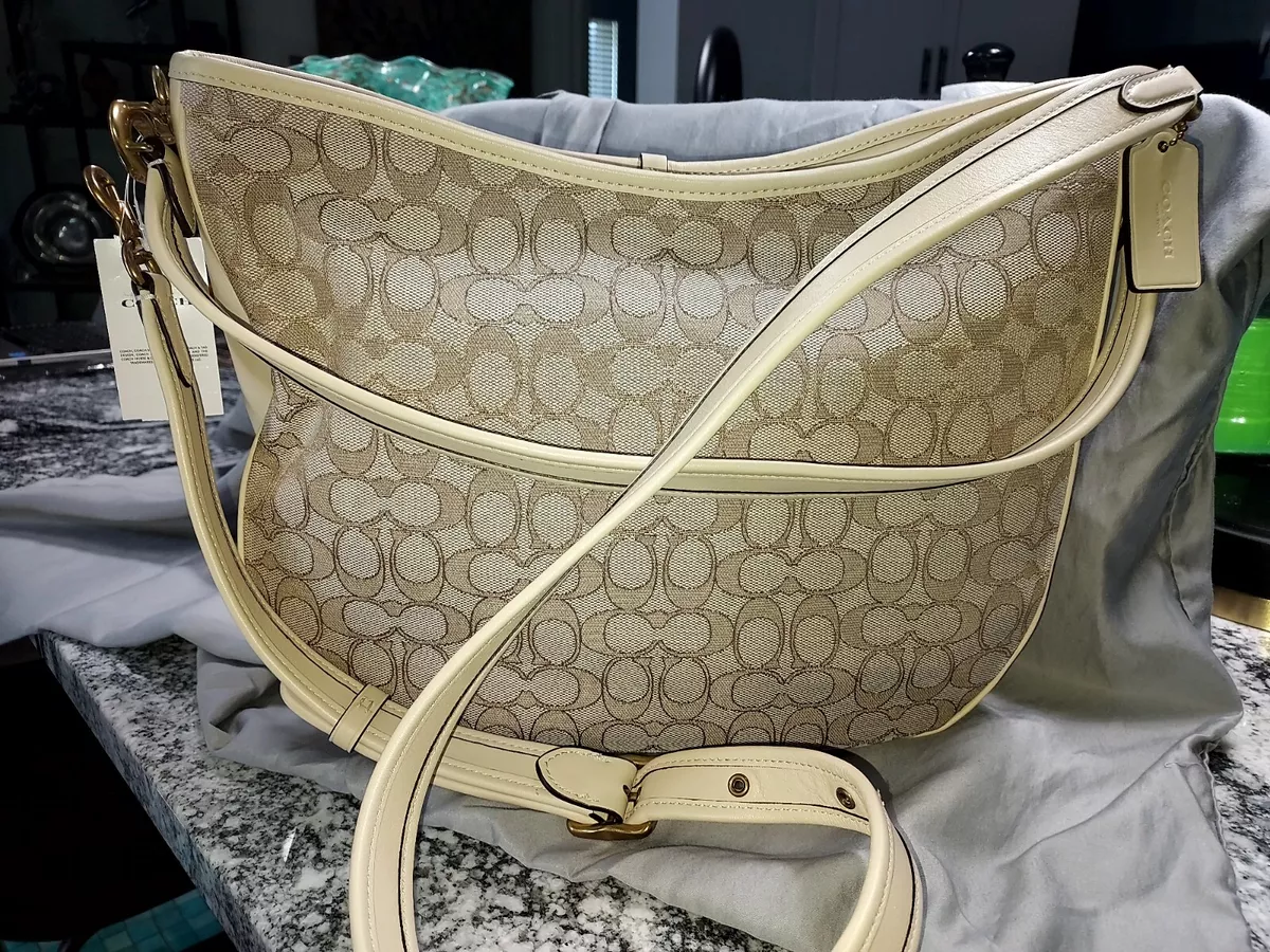 Buy Coach Ivory Tabby Signature Leather Medium Shoulder Bag for