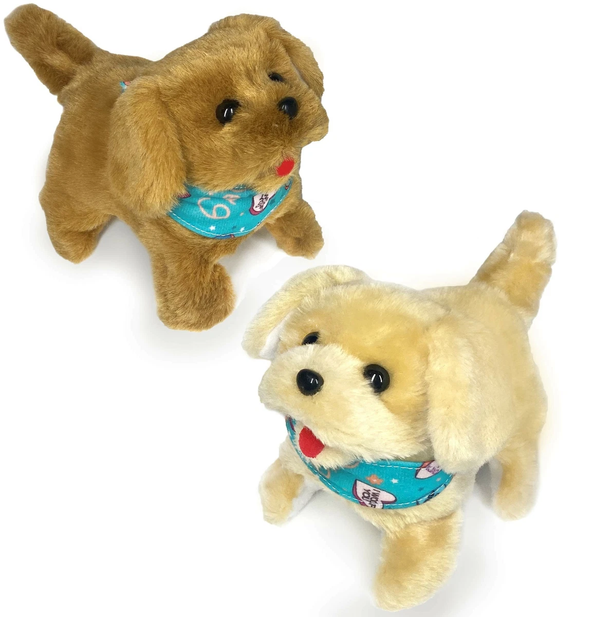 Pet Toy Dog Barks, Sits, Walk, and Flips Plush Dog Toy Puppy Electronic  Interactive Pet Dog Hound