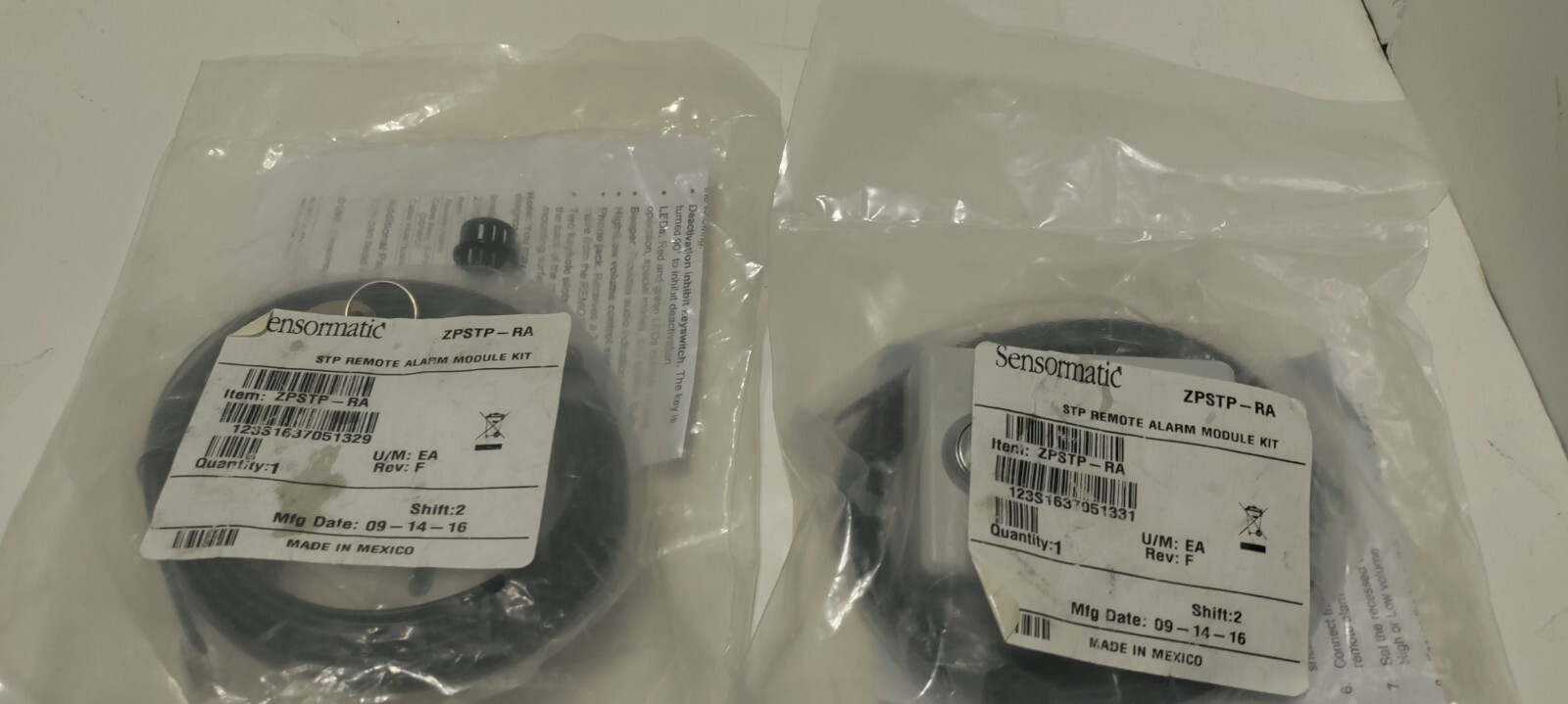 Lot of 2 Sensormatic ZPSTP-RA STP Remote Alarm Module Kit