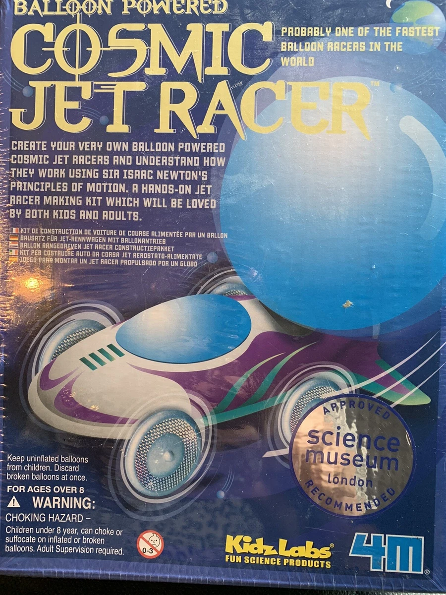 Balloon Power Cosmic Jet Racer Kit by Kidz Labs Ages 8 & Up Science Project  New