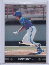 Eddie Zosky 1991 Leaf Gold Leaf Rookies Baseball Card BC24 Grade NMMT